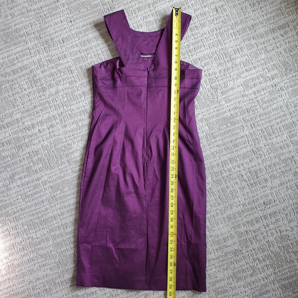 Adrianna Papell purple jeweled beaded neck special occasion dress size 8 women - Picture 11 of 11
